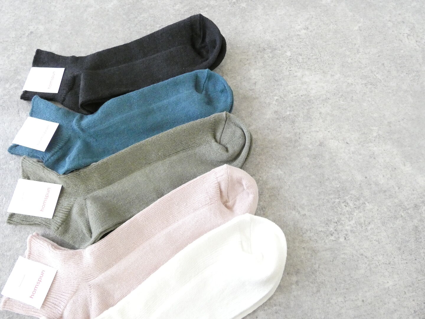 homspun(ホームスパン) リネンショートソックスの商品画像2