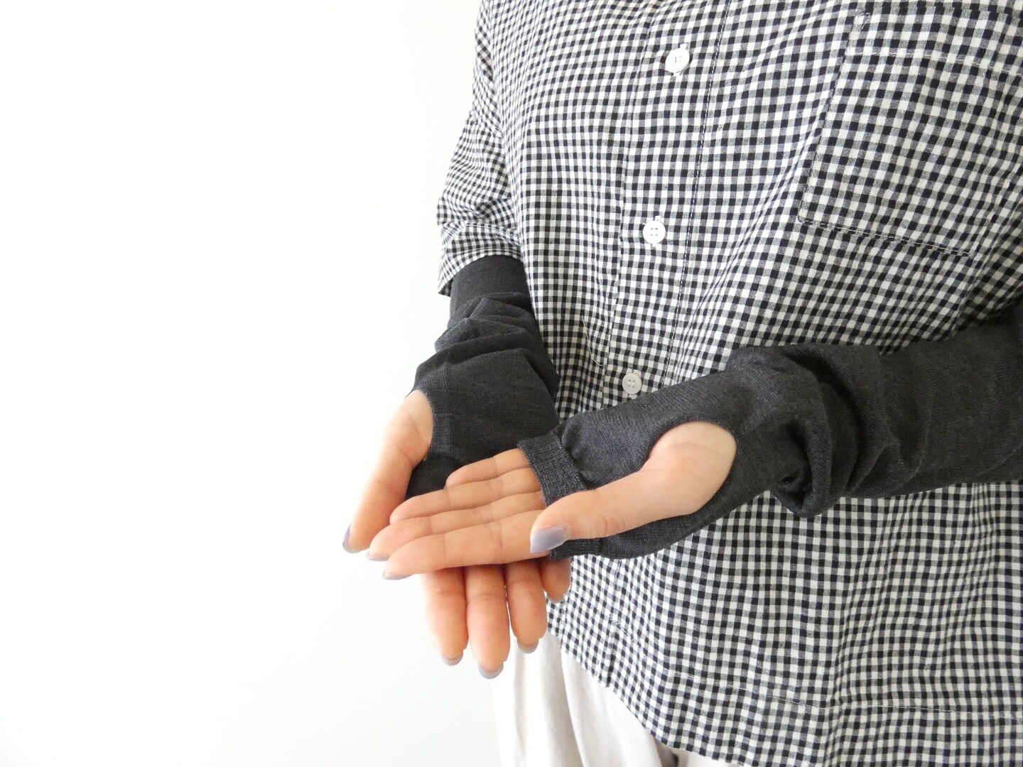 yahae(ヤハエ) シルクUVケアアームカバーの商品画像4