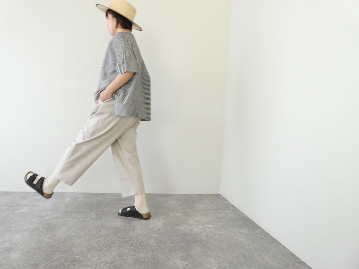 NATURAL LAUNDRY(ナチュラルランドリー) ライト度詰天竺コクーンパンツの商品画像1