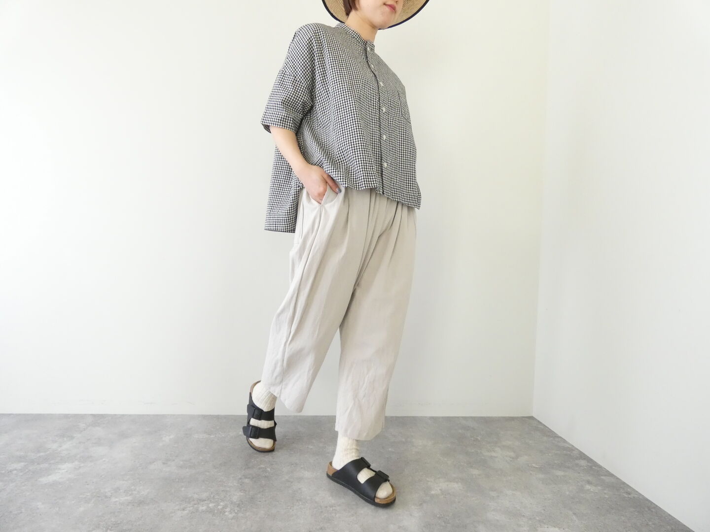 NATURAL LAUNDRY(ナチュラルランドリー) ライト度詰天竺コクーンパンツの商品画像6