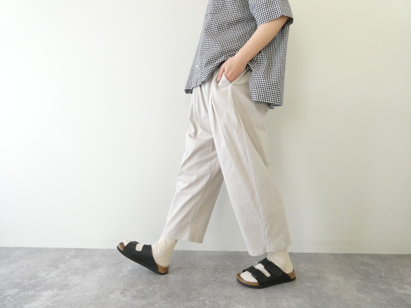 NATURAL LAUNDRY(ナチュラルランドリー) ライト度詰天竺コクーンパンツの商品画像8