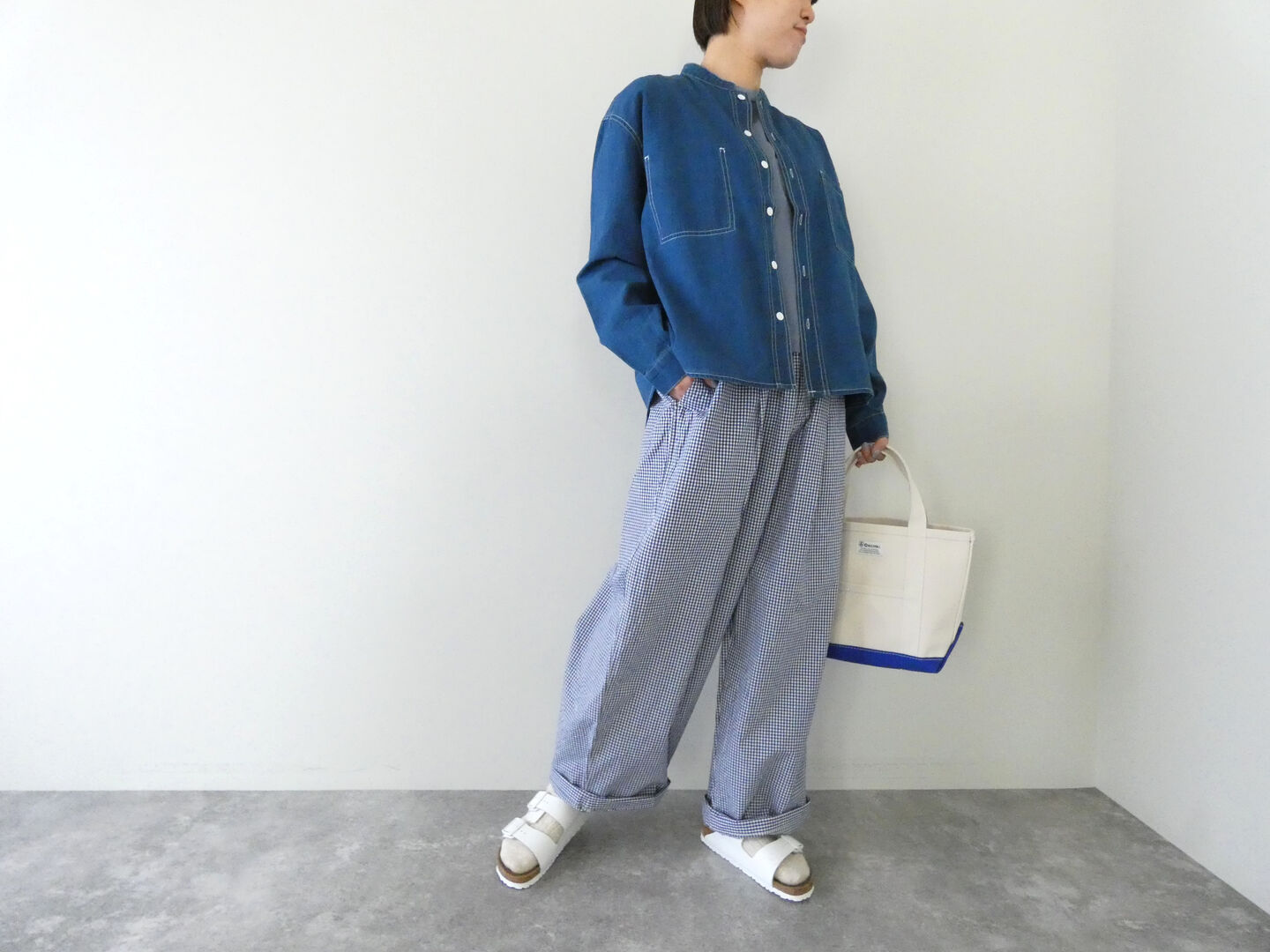 NATURAL LAUNDRY(ナチュラルランドリー) コットンリネンライトリラックスパンツの商品画像1