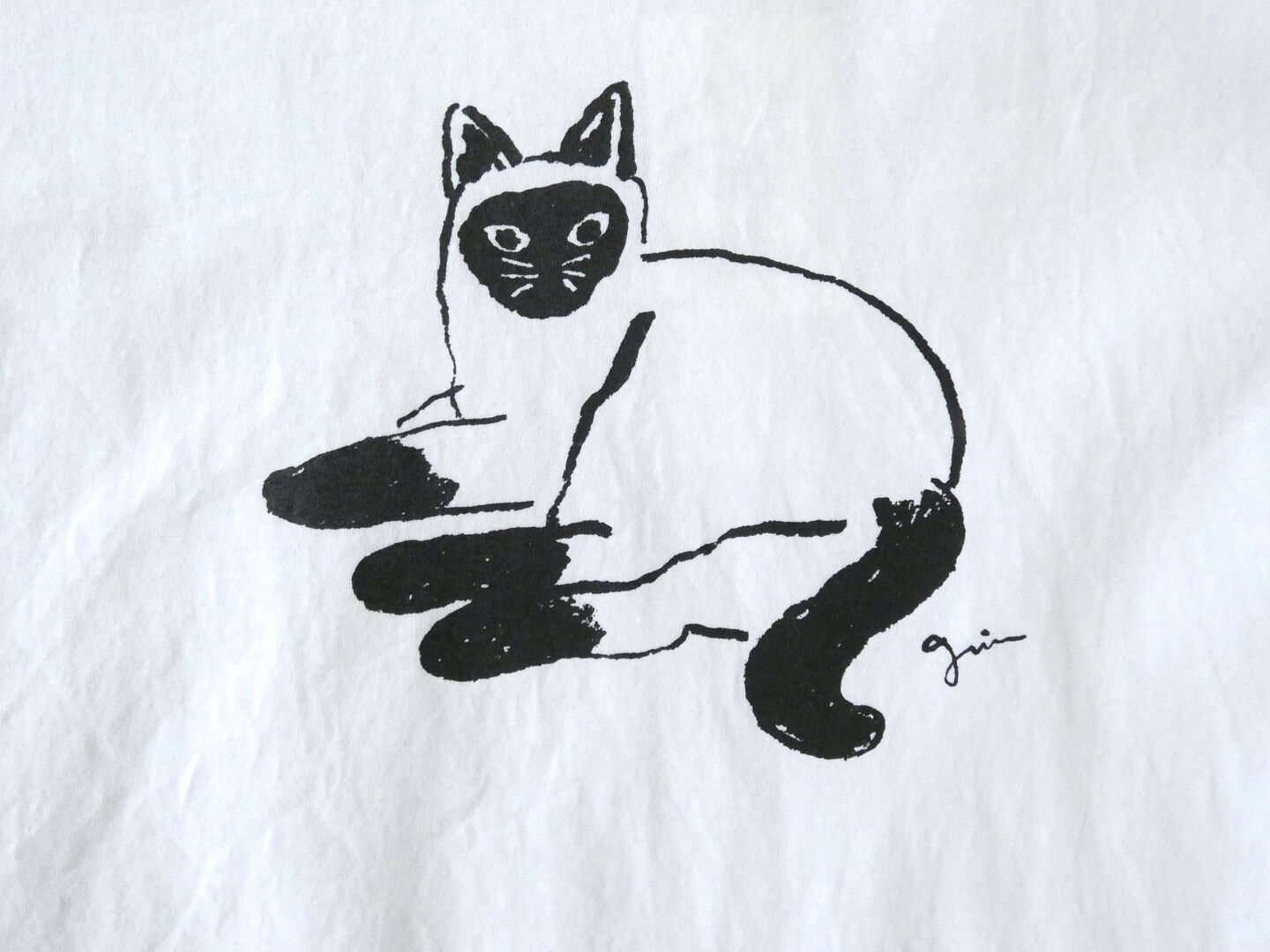 grin(グリン) オーガニックエーゲ海シャム猫プリントTシャツの商品画像11