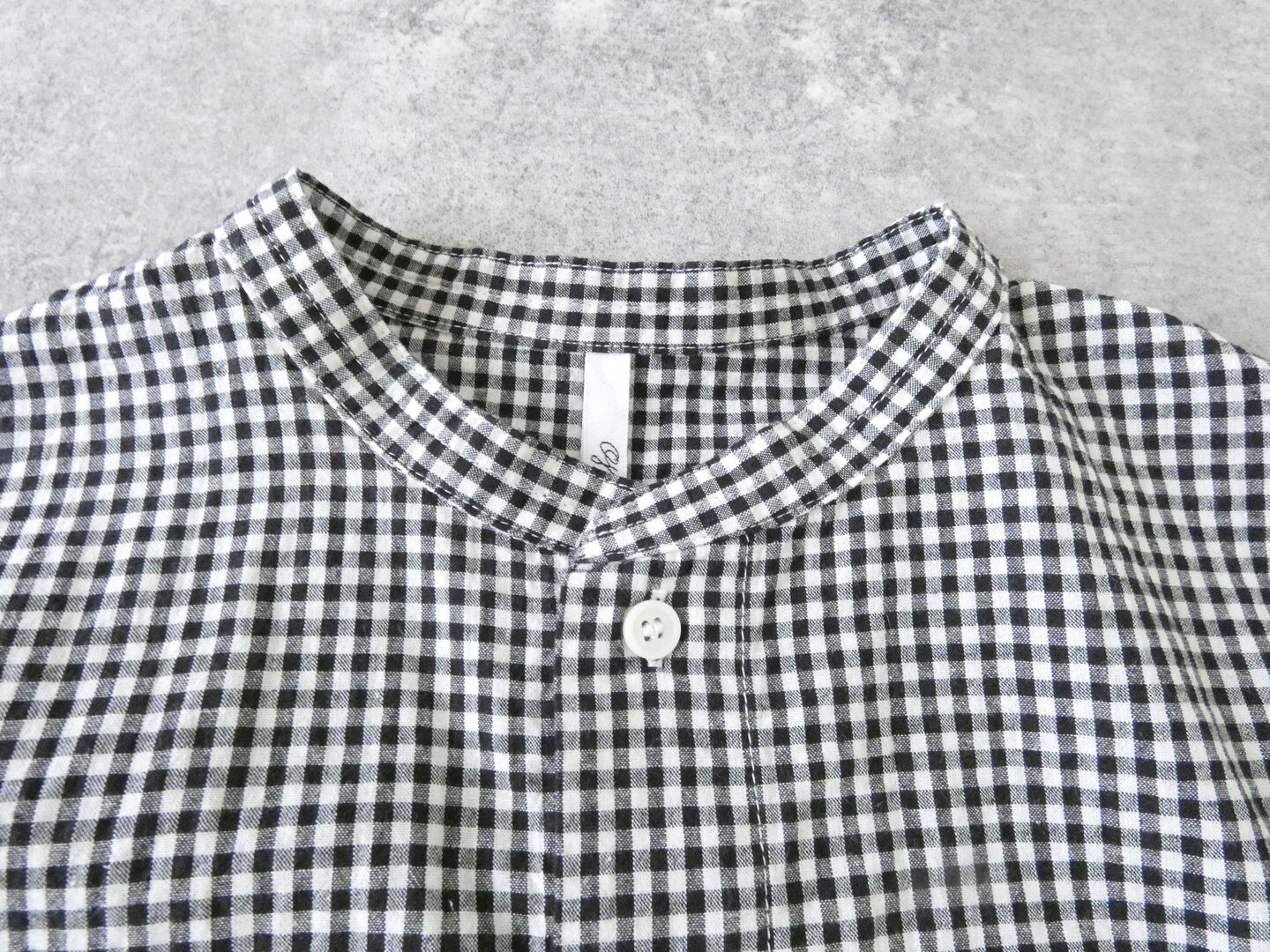grin(グリン) モノトーンチェック5分袖ワイドシャツの商品画像18