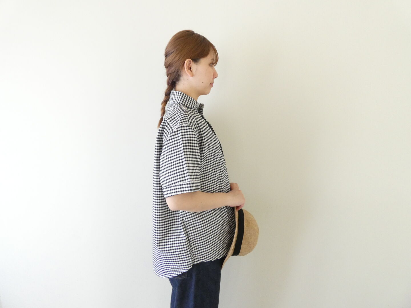 DANTON(ダントン) オックス丸襟ヘンリーシャツ　ROUND COLLAR P.O SHIRT S/Sの商品画像5