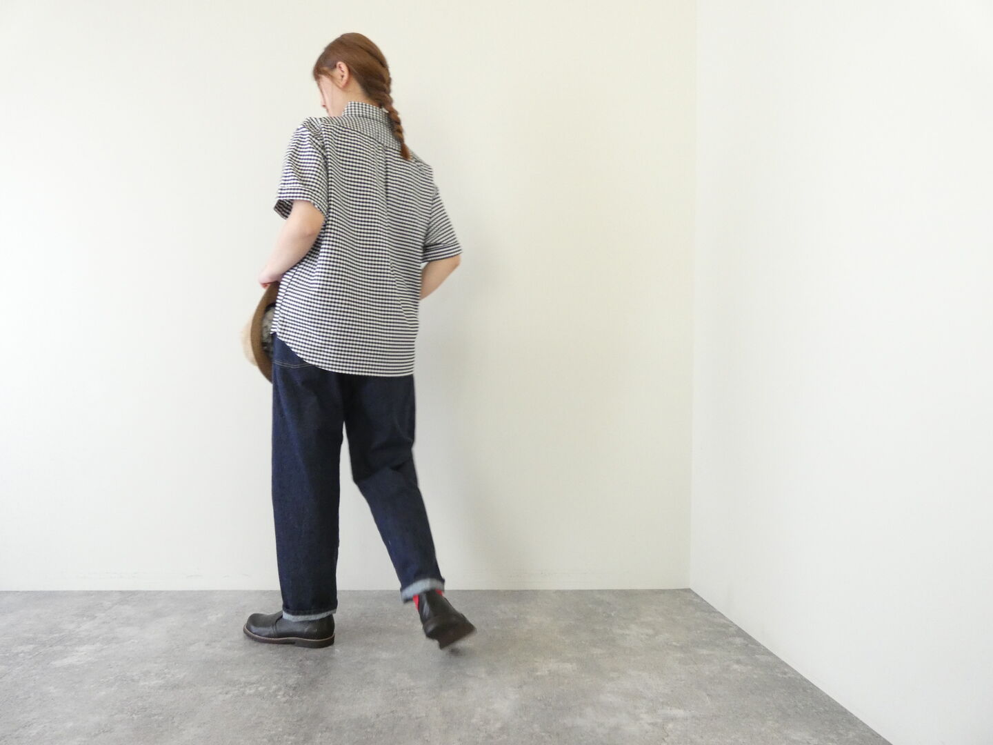 DANTON(ダントン) オックス丸襟ヘンリーシャツ　ROUND COLLAR P.O SHIRT S/Sの商品画像9