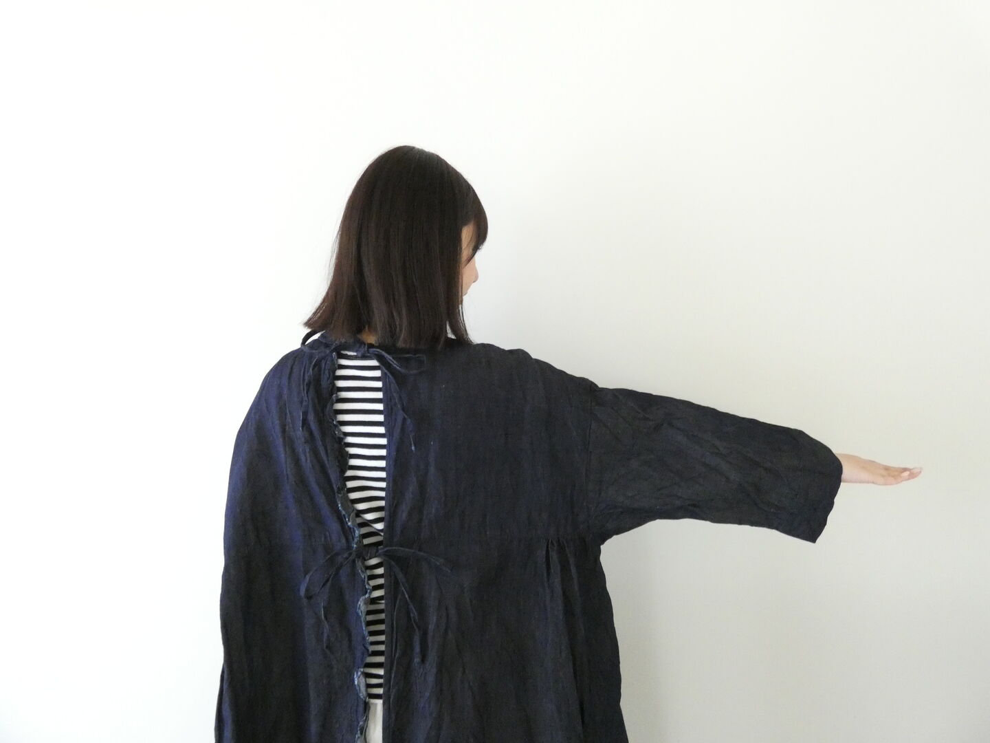 Gauze#(ガーゼ) ライトデニムアンティークサージカルワンピースの商品画像7