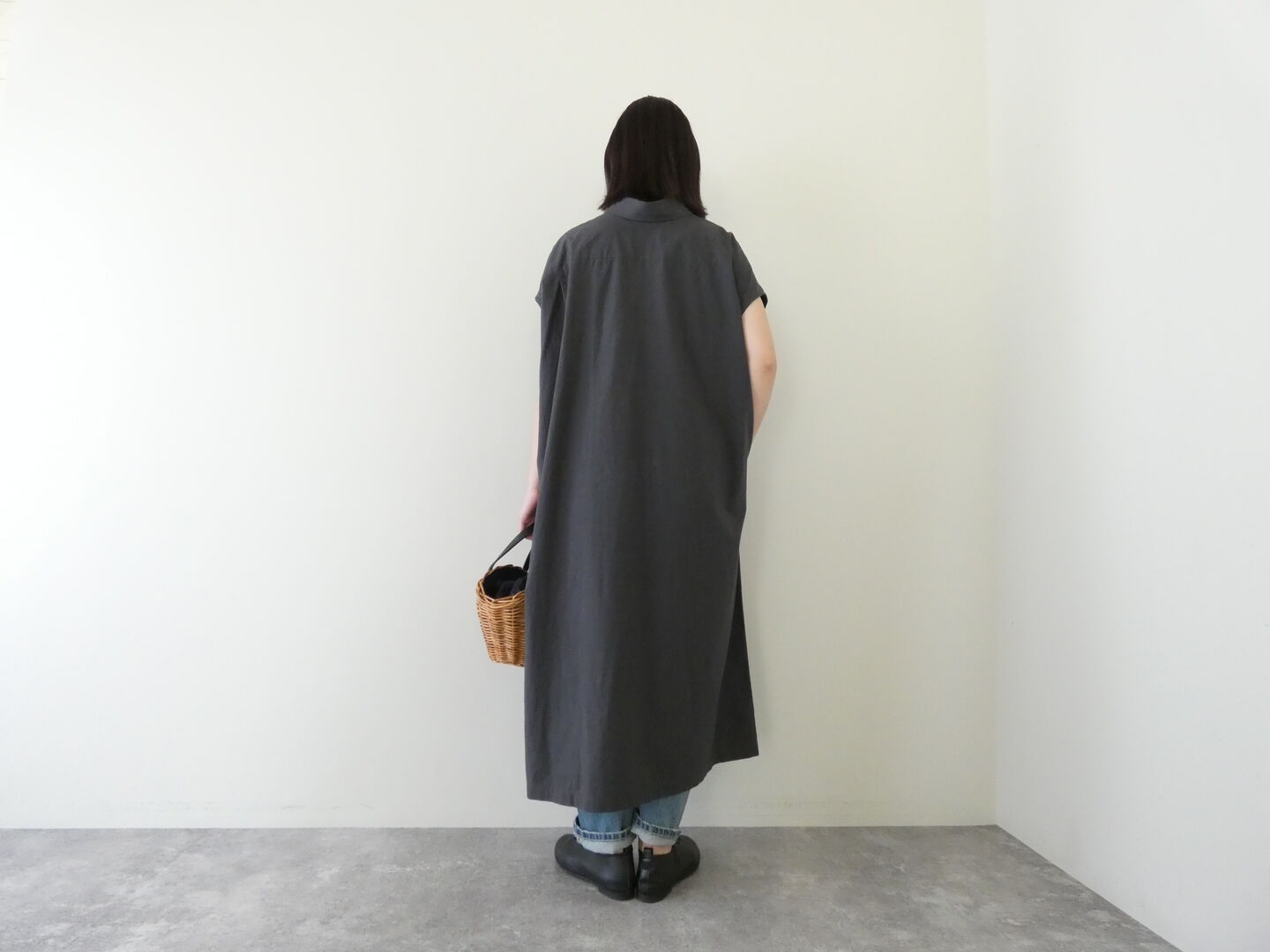 Gymphlex(ジムフレックス) スリーブレスシャツドレス　SLEEVELESS B.D. SHIRT DRESSの商品画像2