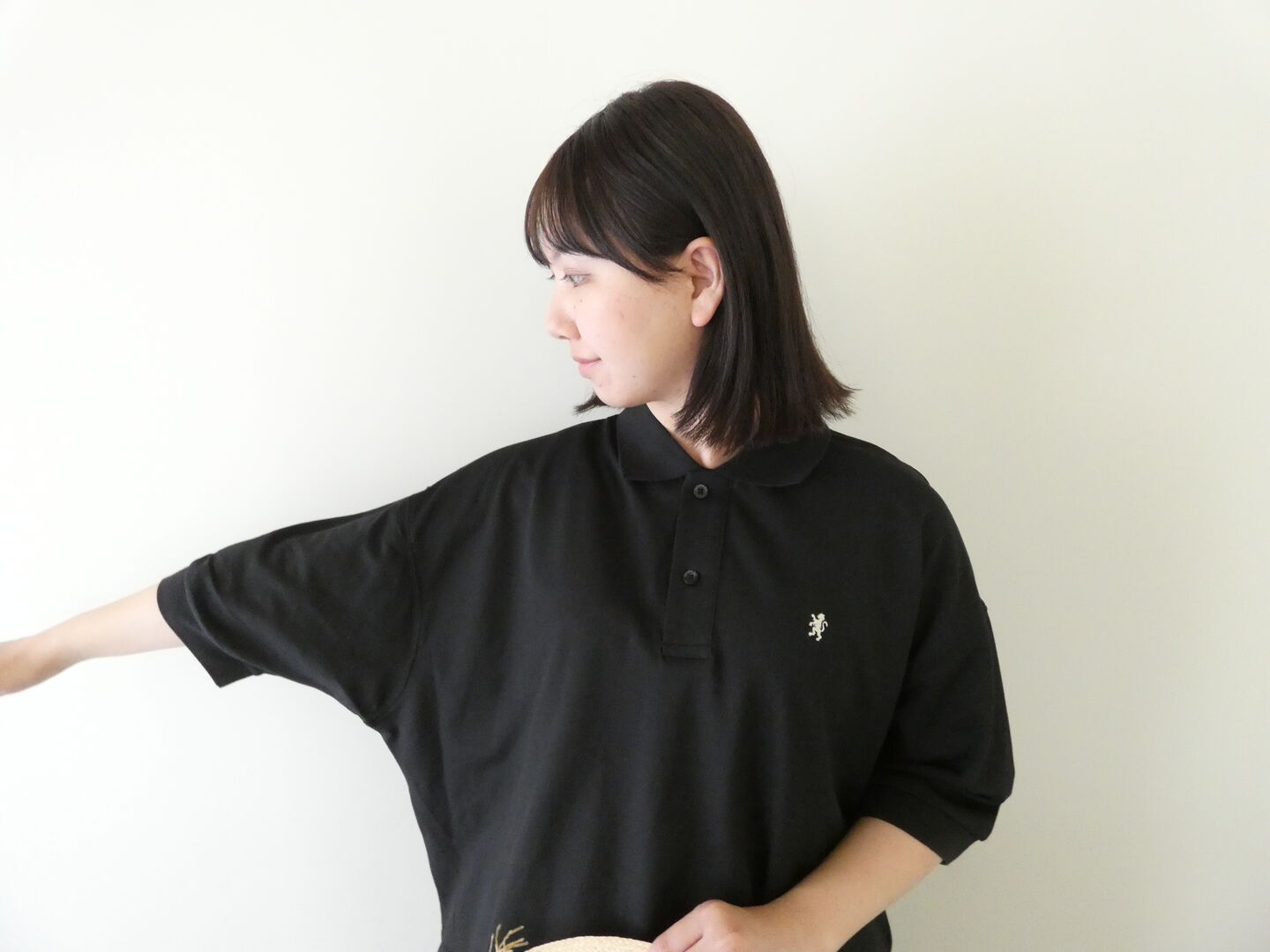 Gymphlex(ジムフレックス) ハイゲージ鹿の子 ドルマンスリーブカノコポロシャツの商品画像5