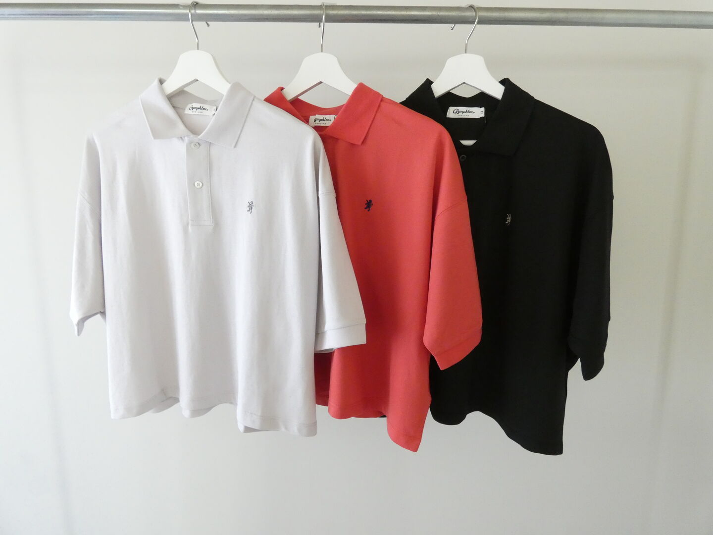 Gymphlex(ジムフレックス) ハイゲージ鹿の子 ドルマンスリーブカノコポロシャツの商品画像8