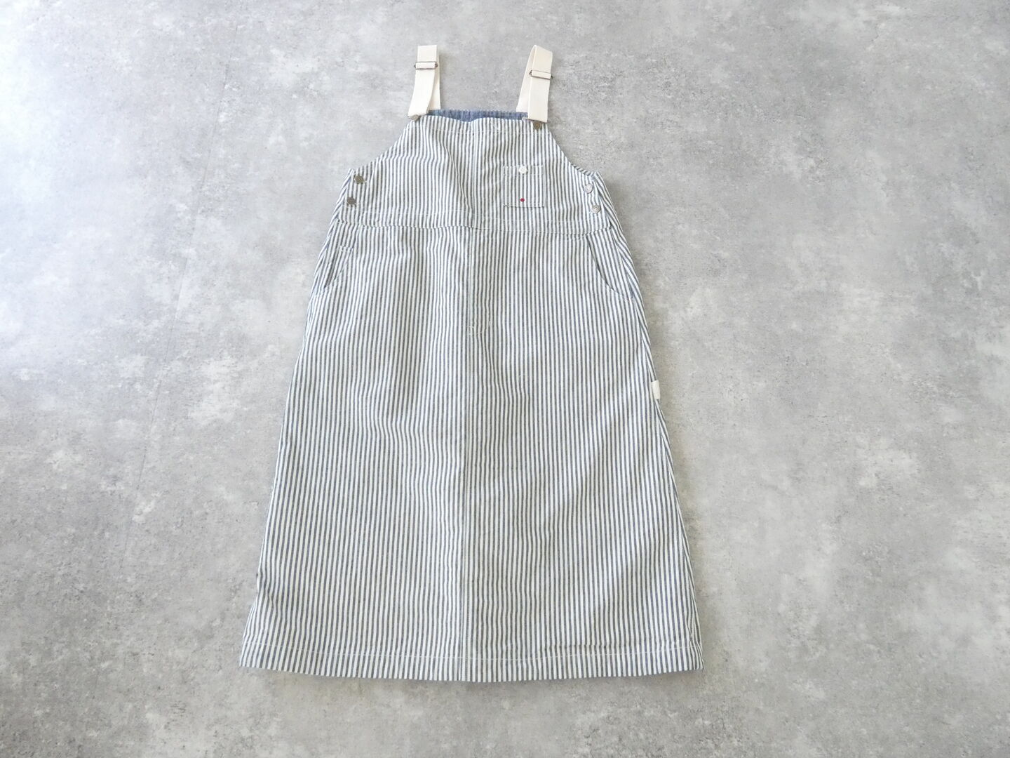 快晴堂(かいせいどう) HAYATE・Duty Wear/小さな造船所のワークウエアヒッコリーBIGオーバーオールスカートの商品画像11