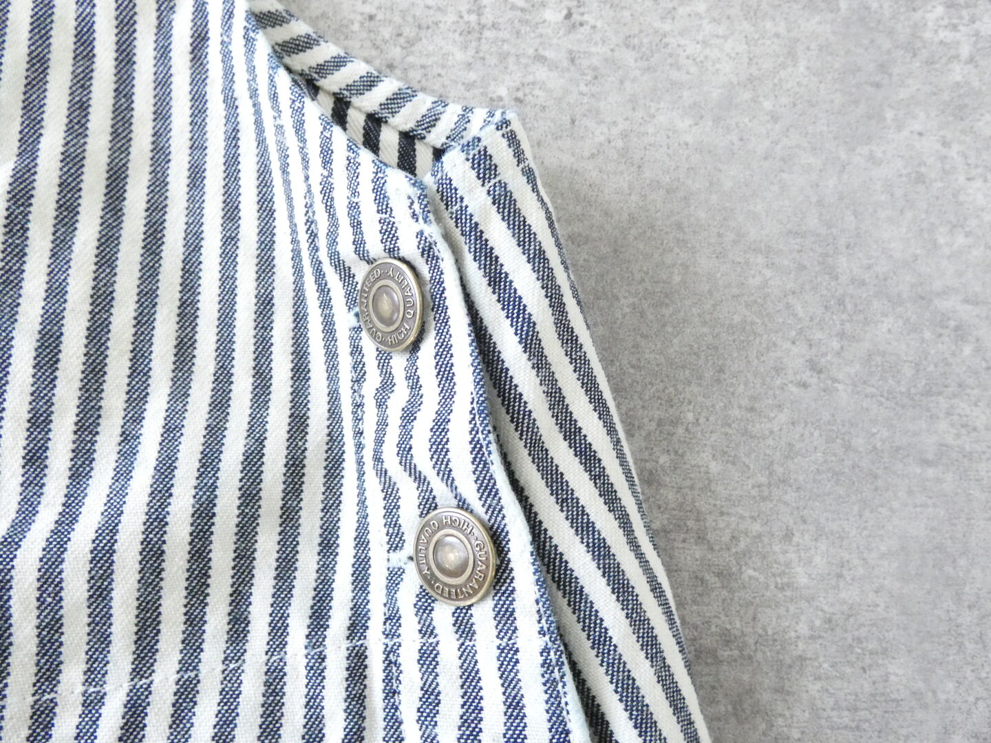 快晴堂(かいせいどう) HAYATE・Duty Wear/小さな造船所のワークウエアヒッコリーBIGオーバーオールスカートの商品画像23