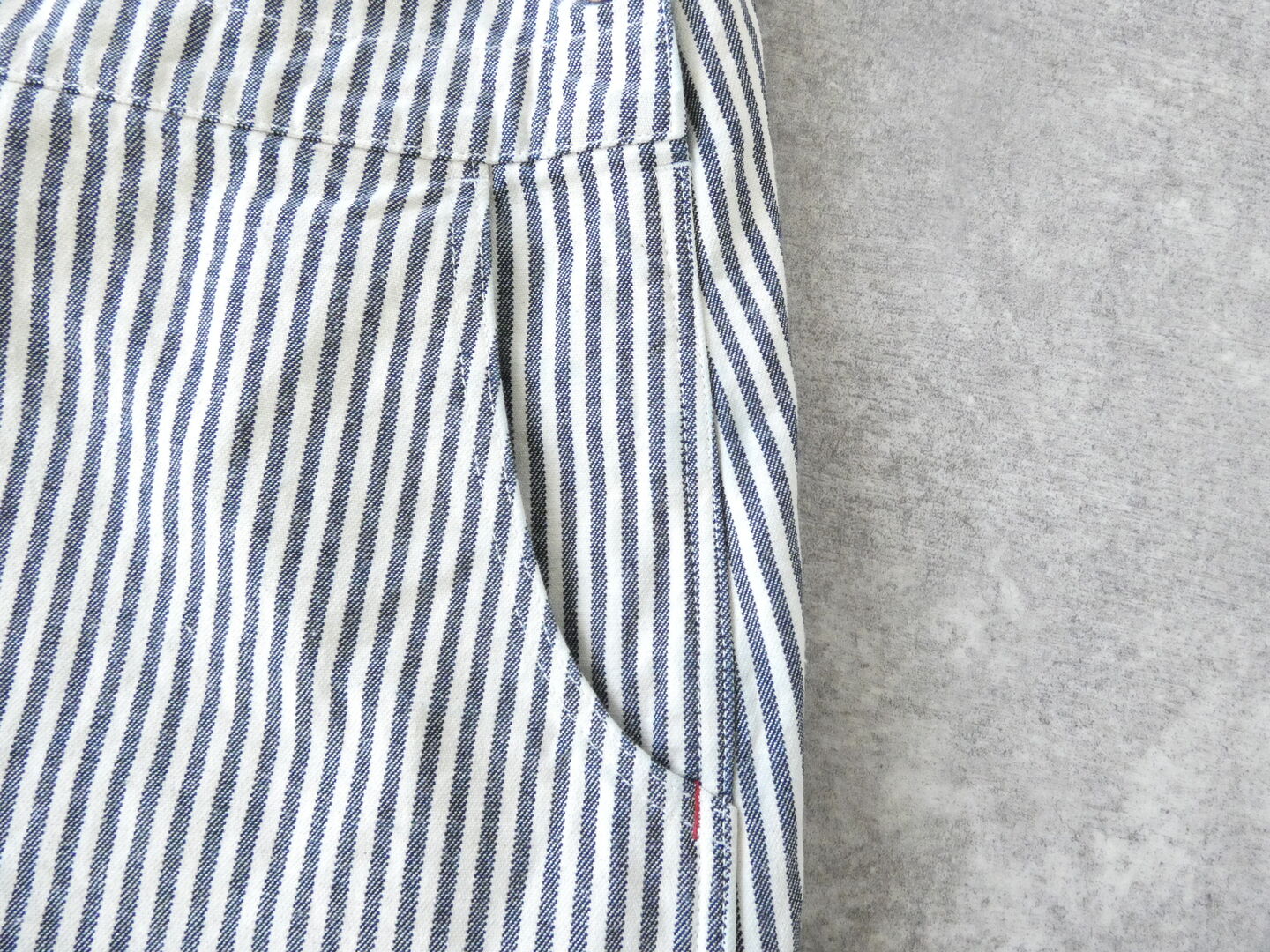 快晴堂(かいせいどう) HAYATE・Duty Wear/小さな造船所のワークウエアヒッコリーBIGオーバーオールスカートの商品画像24