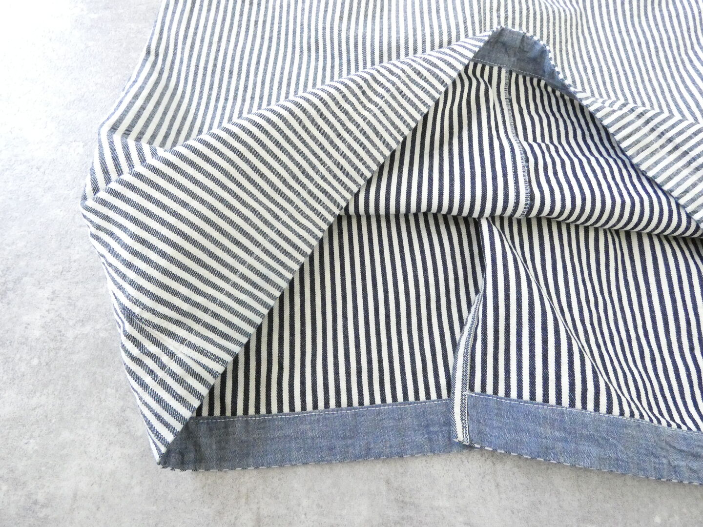 快晴堂(かいせいどう) HAYATE・Duty Wear/小さな造船所のワークウエアヒッコリーBIGオーバーオールスカートの商品画像26