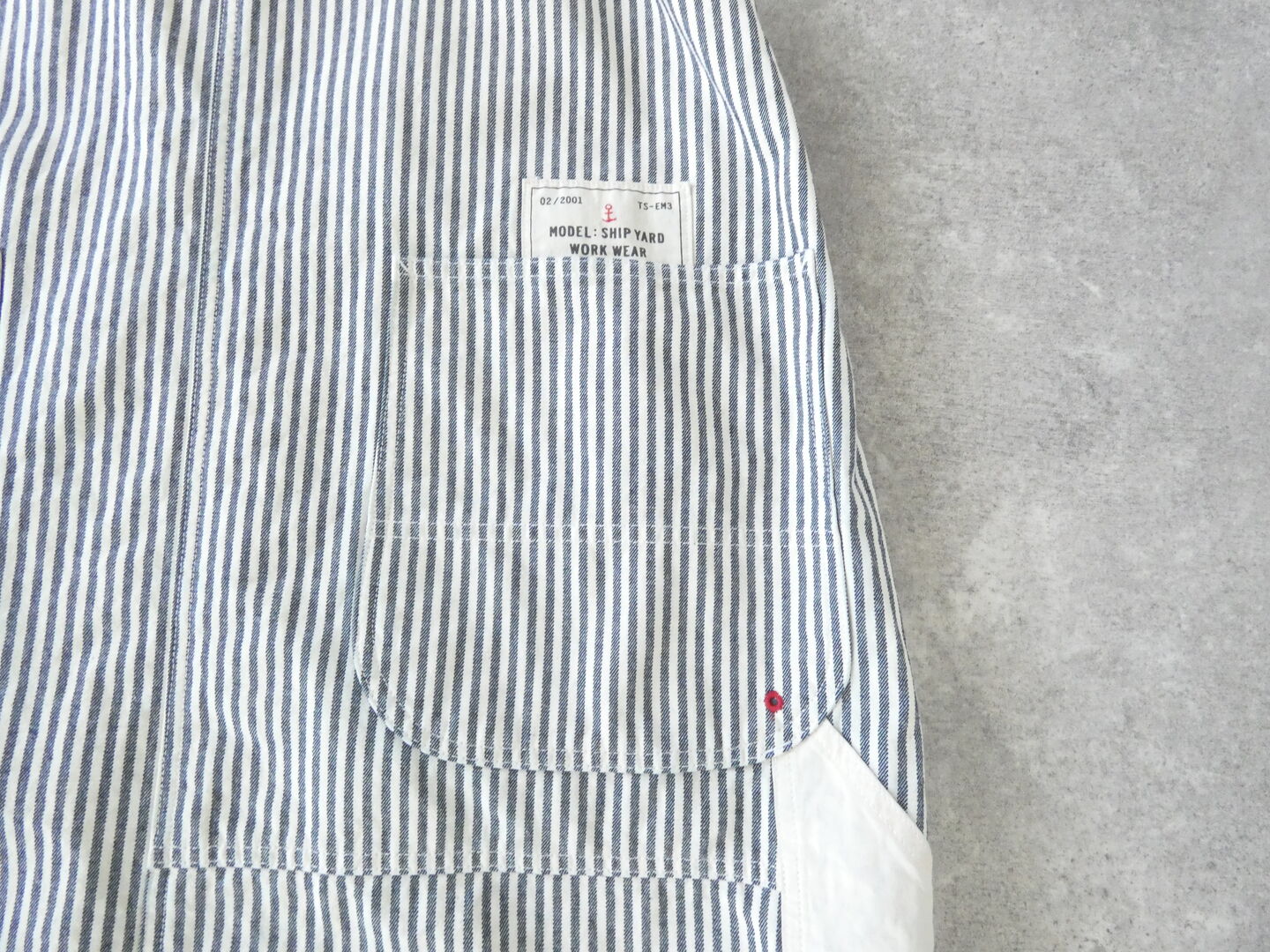 快晴堂(かいせいどう) HAYATE・Duty Wear/小さな造船所のワークウエアヒッコリーBIGオーバーオールスカートの商品画像28