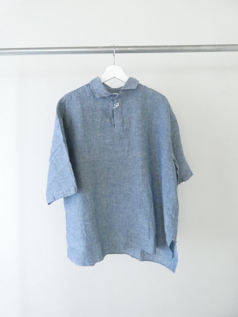 LOLO(ロロ) リネンシャンブレー半袖ビックシャツの商品画像10