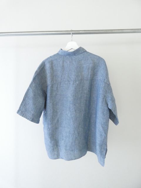 LOLO(ロロ) リネンシャンブレー半袖ビックシャツの商品画像12