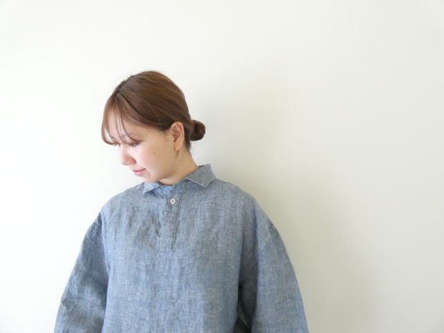 LOLO(ロロ) リネンシャンブレー半袖ビックシャツの商品画像4