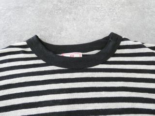 mao made(マオメイド) ベルギーリネンハーフスリーブ細しましまTEEの商品画像21