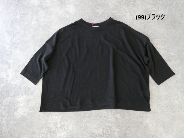 mao made(マオメイド) ベルギーリネン7分袖ワイドTEEの商品画像28