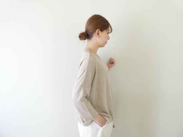 mao made(マオメイド) ベルギーリネン7分袖ワイドTEEの商品画像8