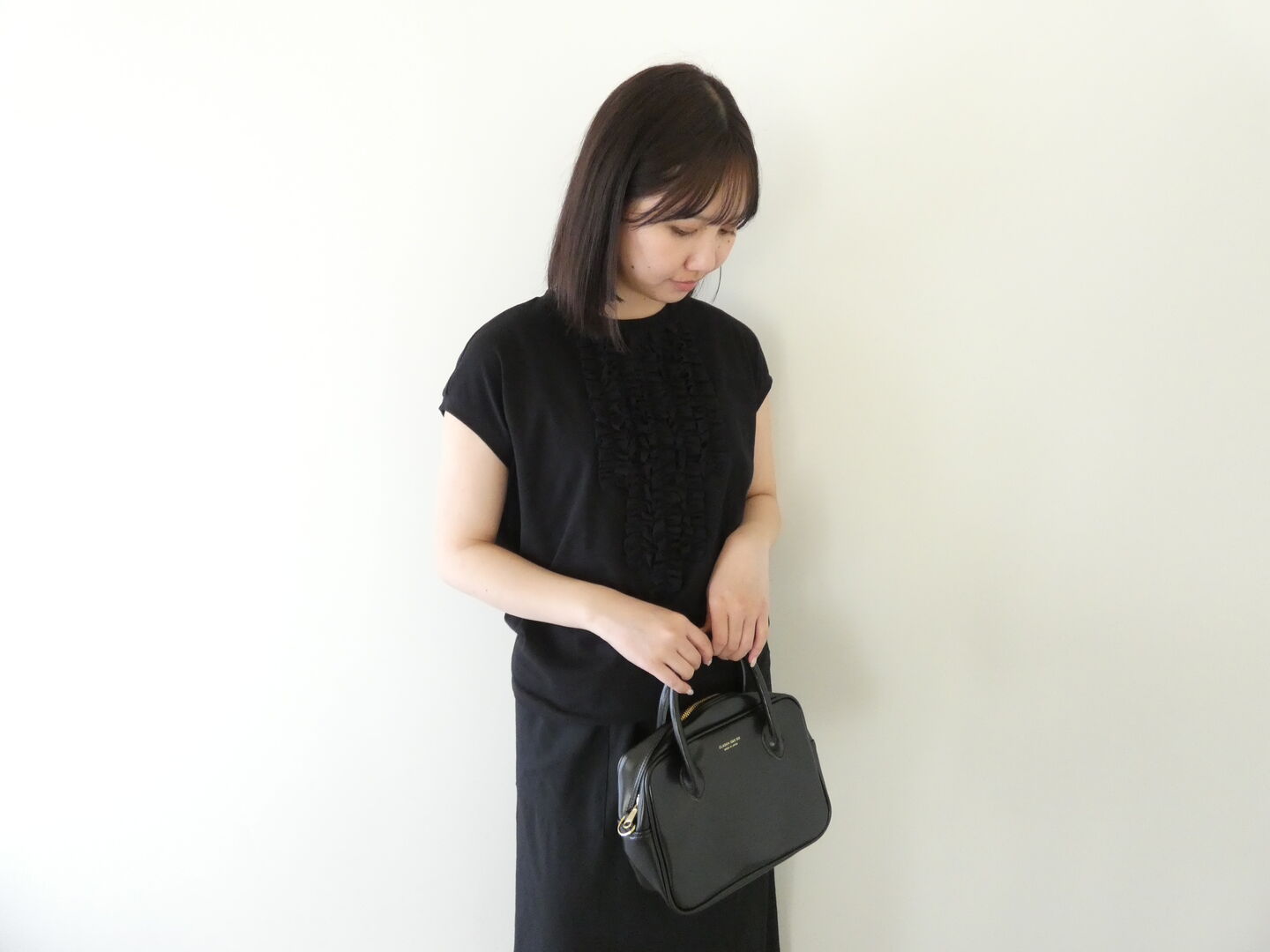 mizuiro ind(ミズイロインド) フレンチスリーブフリルプルオーバーの商品画像1