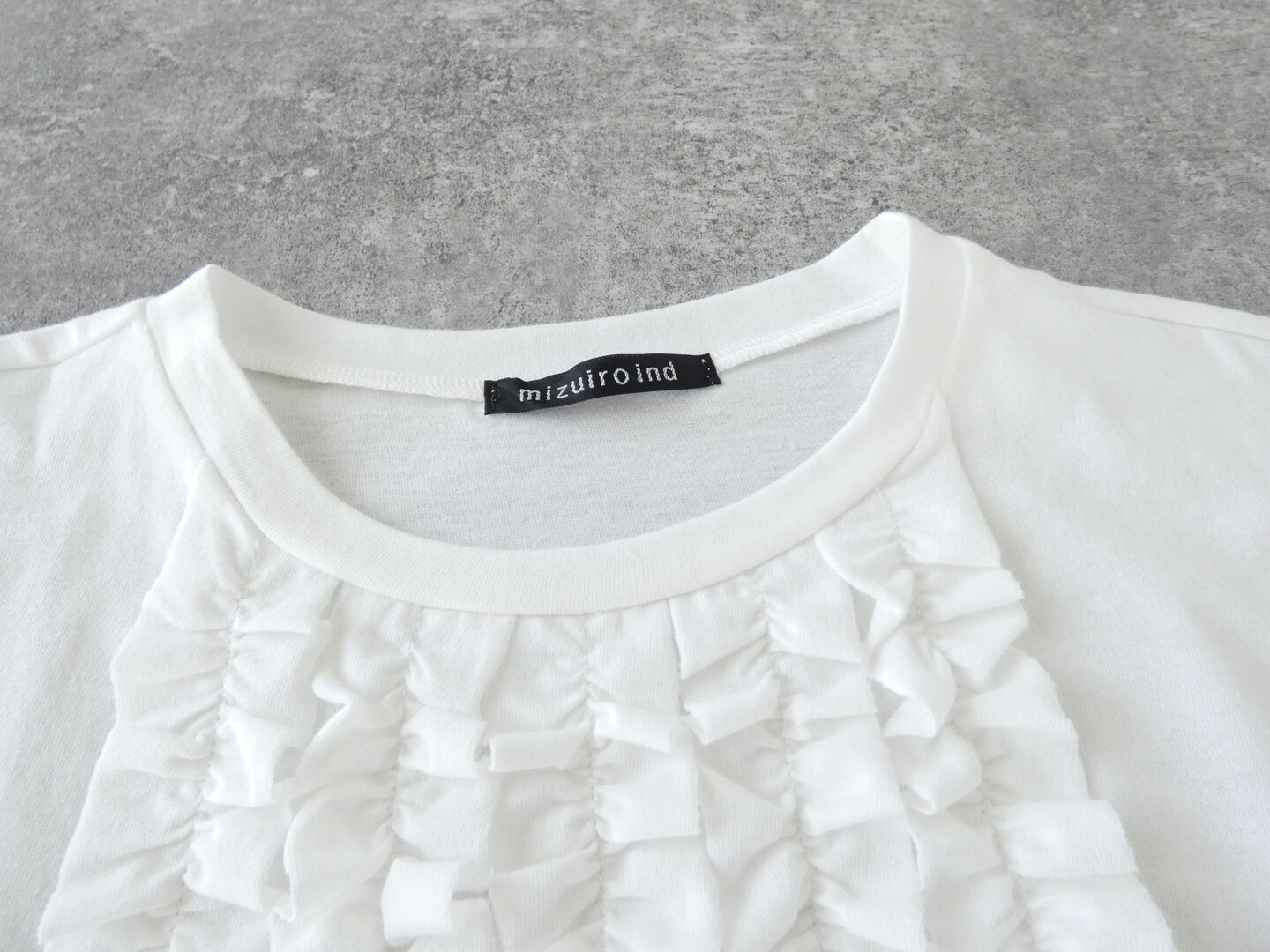 mizuiro ind(ミズイロインド) フレンチスリーブフリルプルオーバーの商品画像30