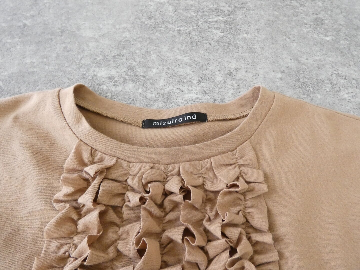 mizuiro ind(ミズイロインド) フレンチスリーブフリルプルオーバーの商品画像44