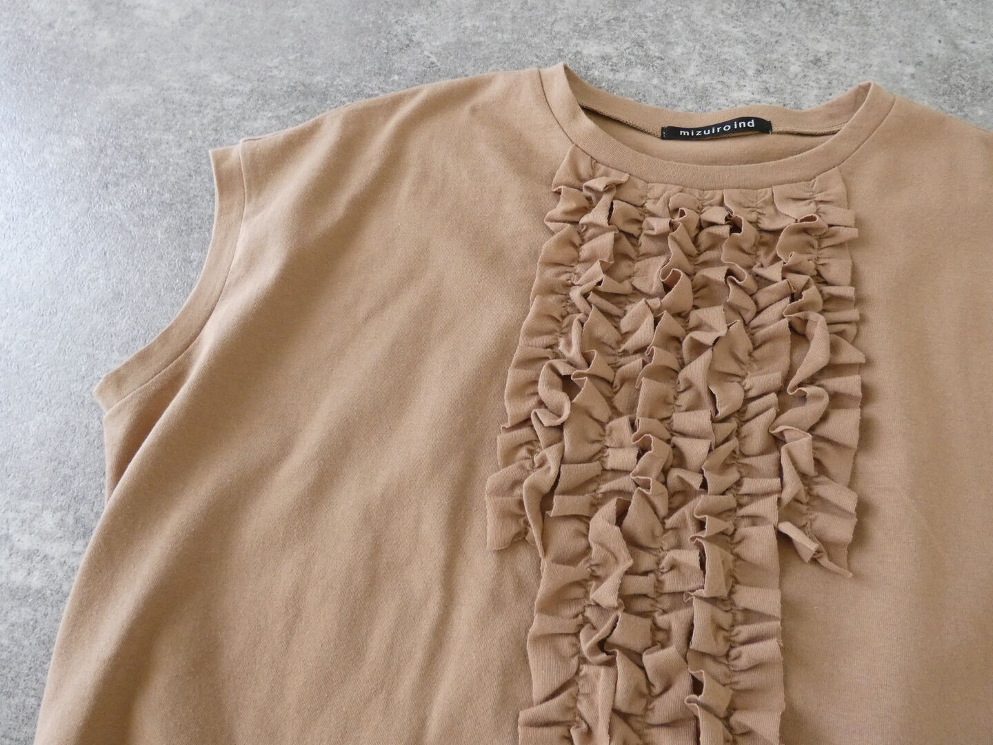 mizuiro ind(ミズイロインド) フレンチスリーブフリルプルオーバーの商品画像46