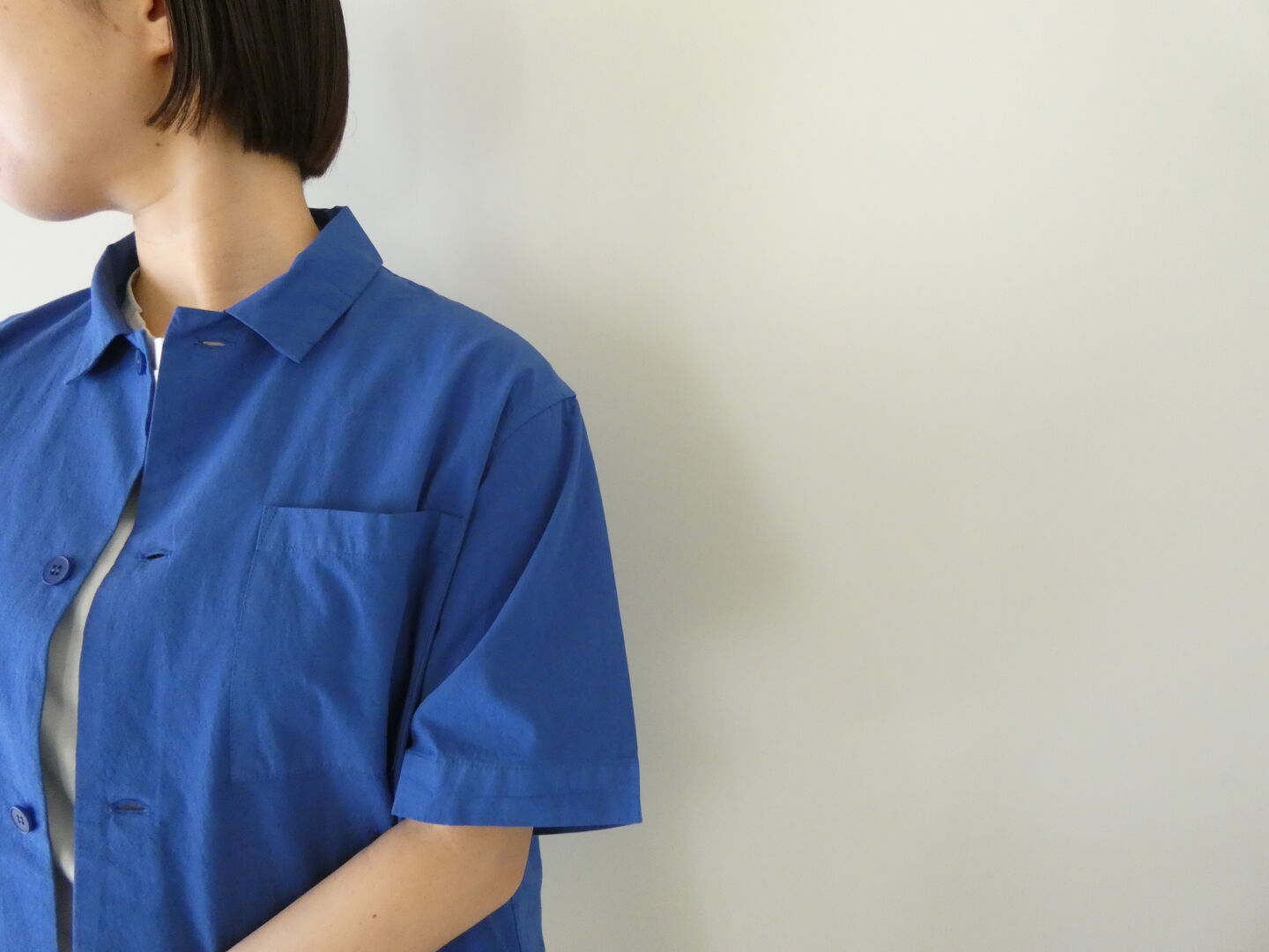 ORCIVAL(オーシバル) ガーメントダイレギュラーカラー半袖シャツの商品画像5