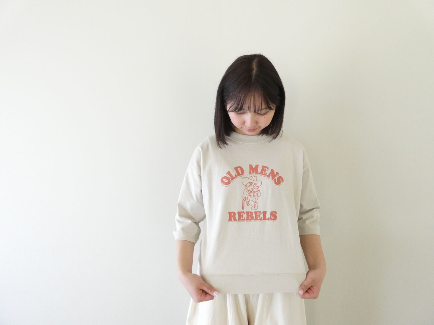 PACIFIC PARK STORE(パシフィックパークストア) 7分袖プリントプルオーバー 7分袖プリントプルオーバー OLD MENS REBELSの商品画像1