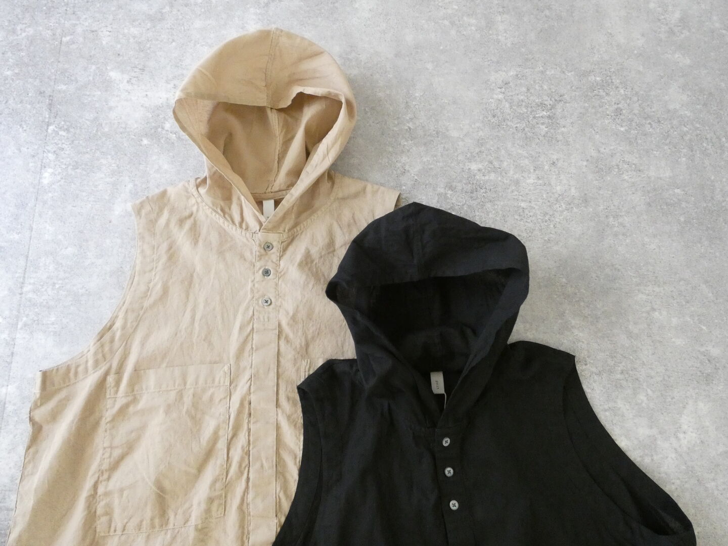 prit(プリット) 30/1綿麻ローンフーディベストの商品画像10