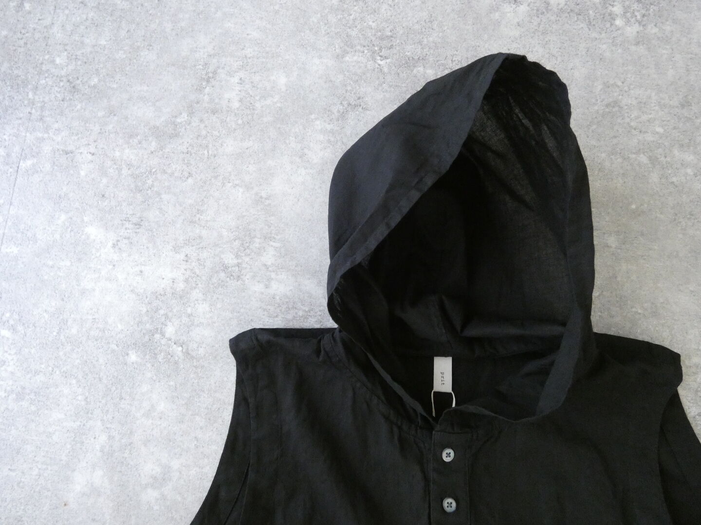 prit(プリット) 30/1綿麻ローンフーディベストの商品画像30