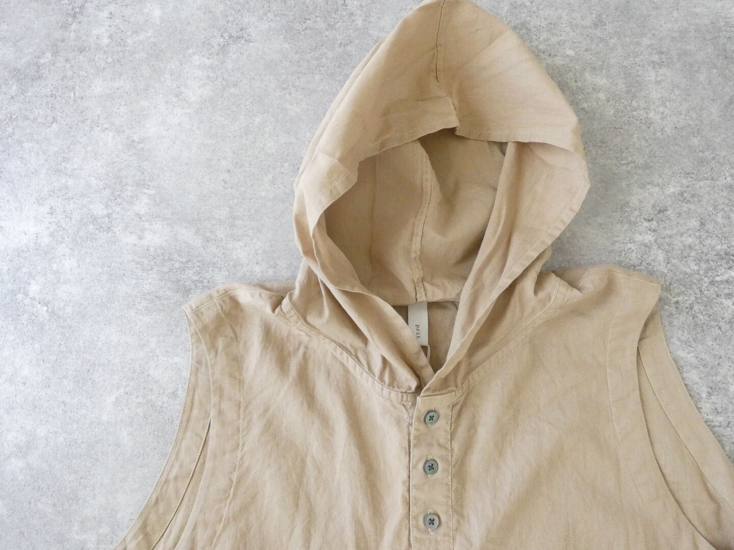 prit(プリット) 30/1綿麻ローンフーディベストの商品画像44