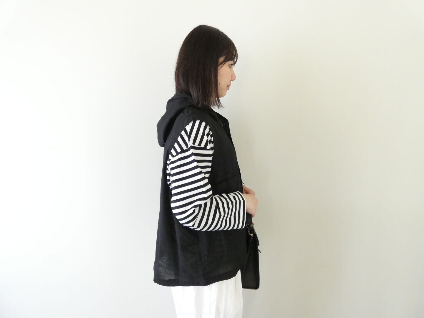 prit(プリット) 30/1綿麻ローンフーディベストの商品画像6