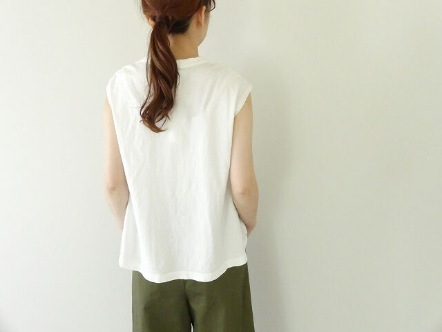 prit(プリット) リサイクルムラ糸天竺ノースリーブフレアプルオーバーの商品画像2