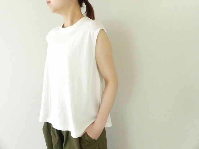 prit(プリット) リサイクルムラ糸天竺ノースリーブフレアプルオーバーの商品画像5