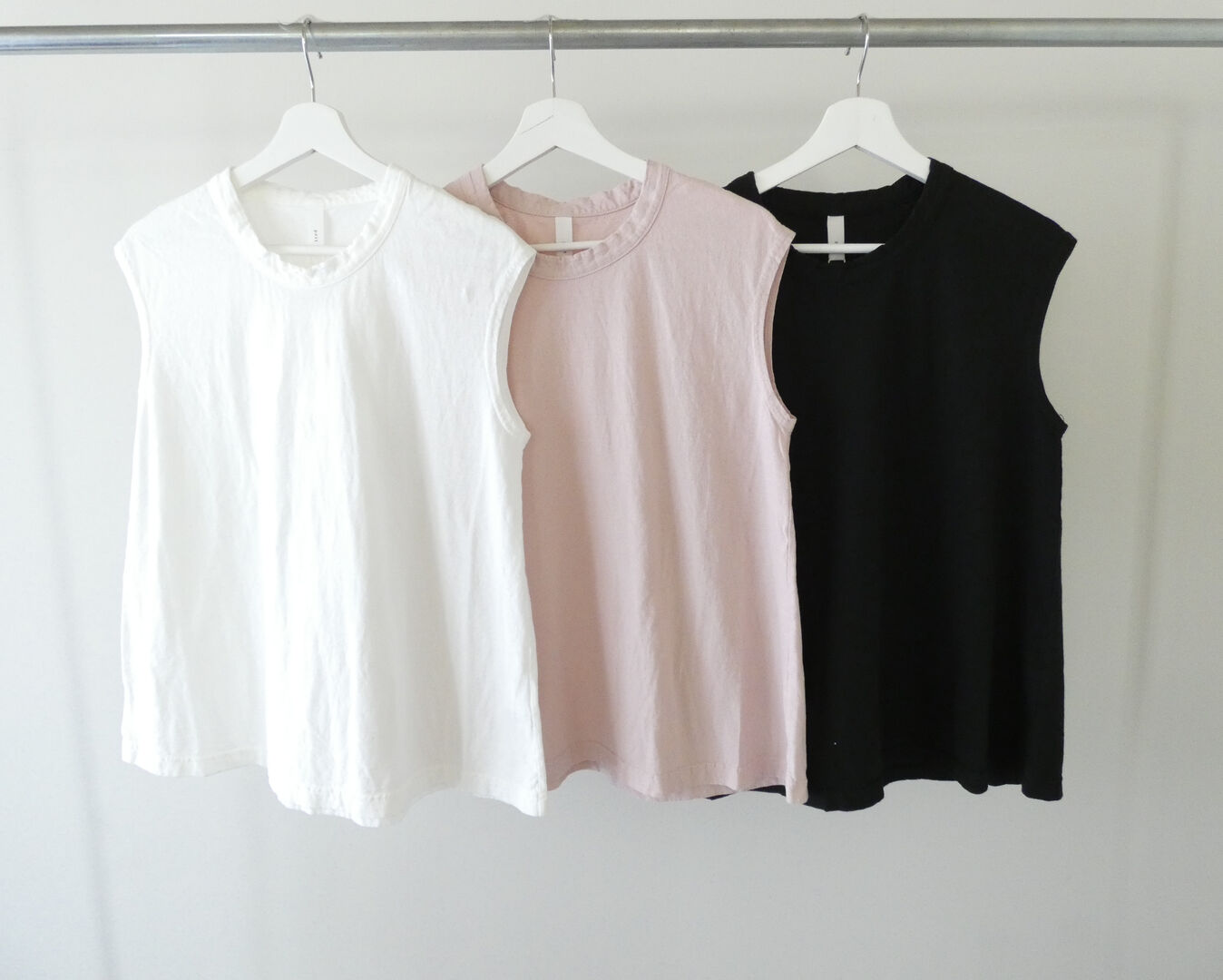 prit(プリット) リサイクルムラ糸天竺ノースリーブフレアプルオーバーの商品画像7