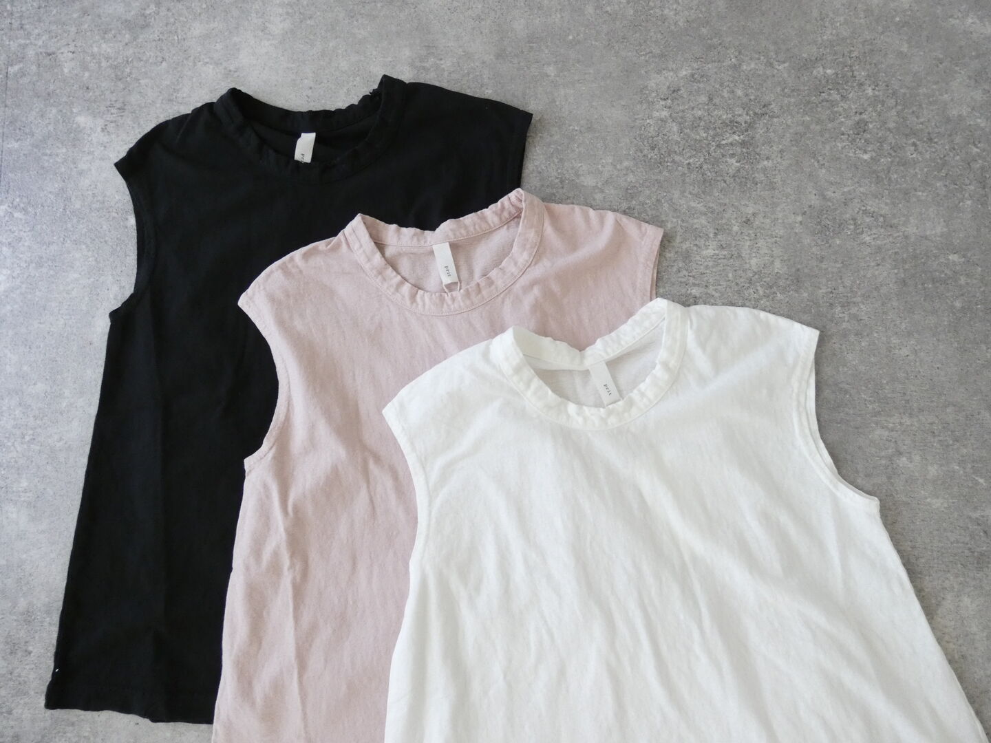 prit(プリット) リサイクルムラ糸天竺ノースリーブフレアプルオーバーの商品画像9