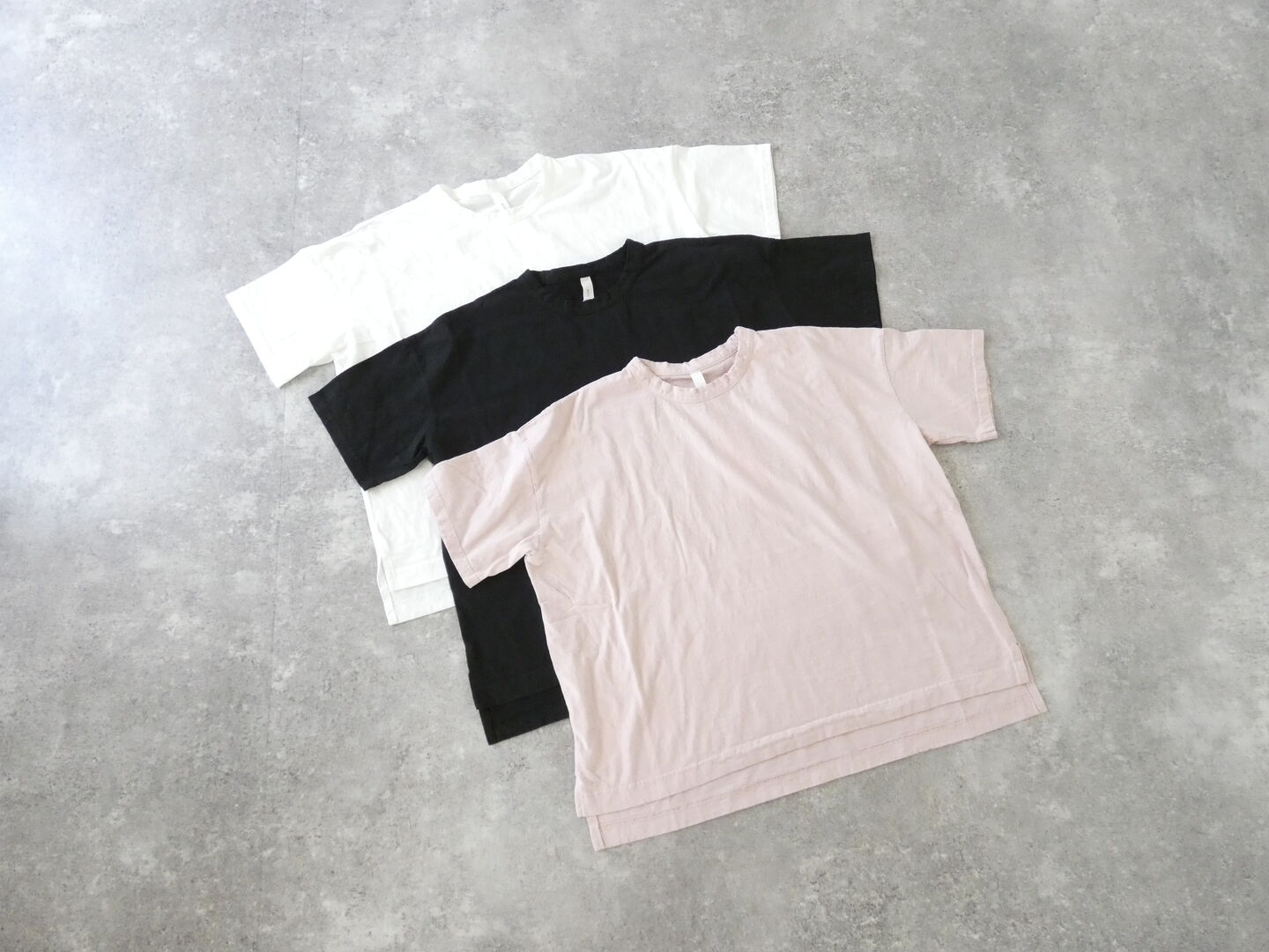 prit(プリット) 30/1リサイクルムラ糸天竺5分袖ワイドTシャツの商品画像3