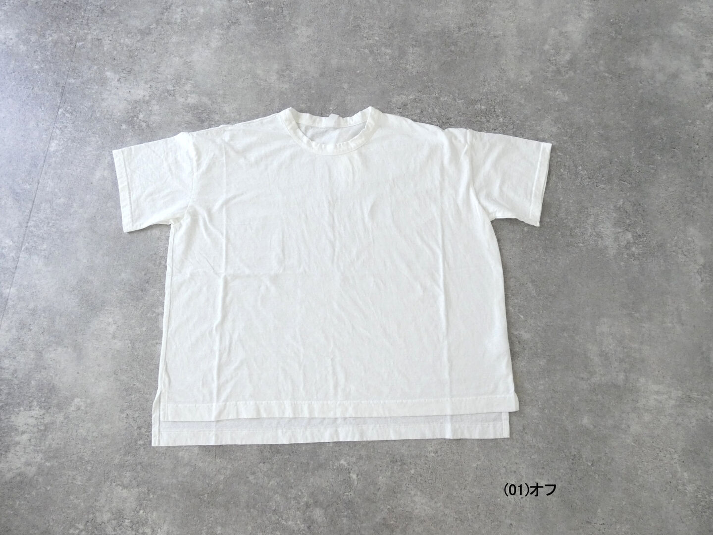 prit(プリット) 30/1リサイクルムラ糸天竺5分袖ワイドTシャツの商品画像56
