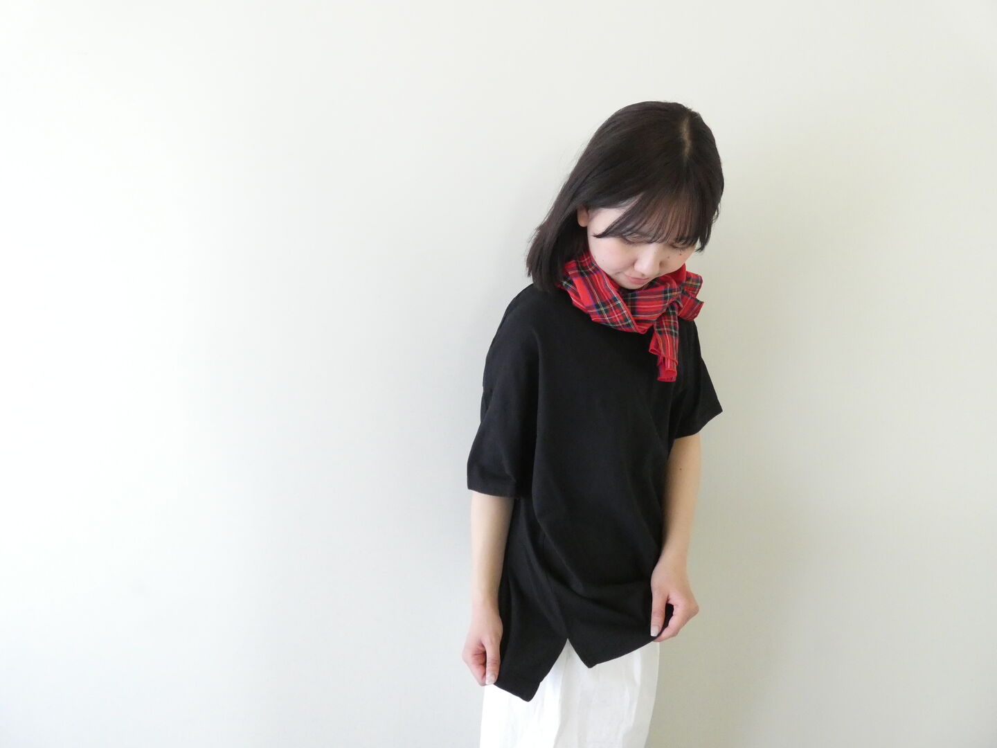 prit(プリット) 30/1リサイクルムラ糸天竺5分袖ワイドTシャツの商品画像7