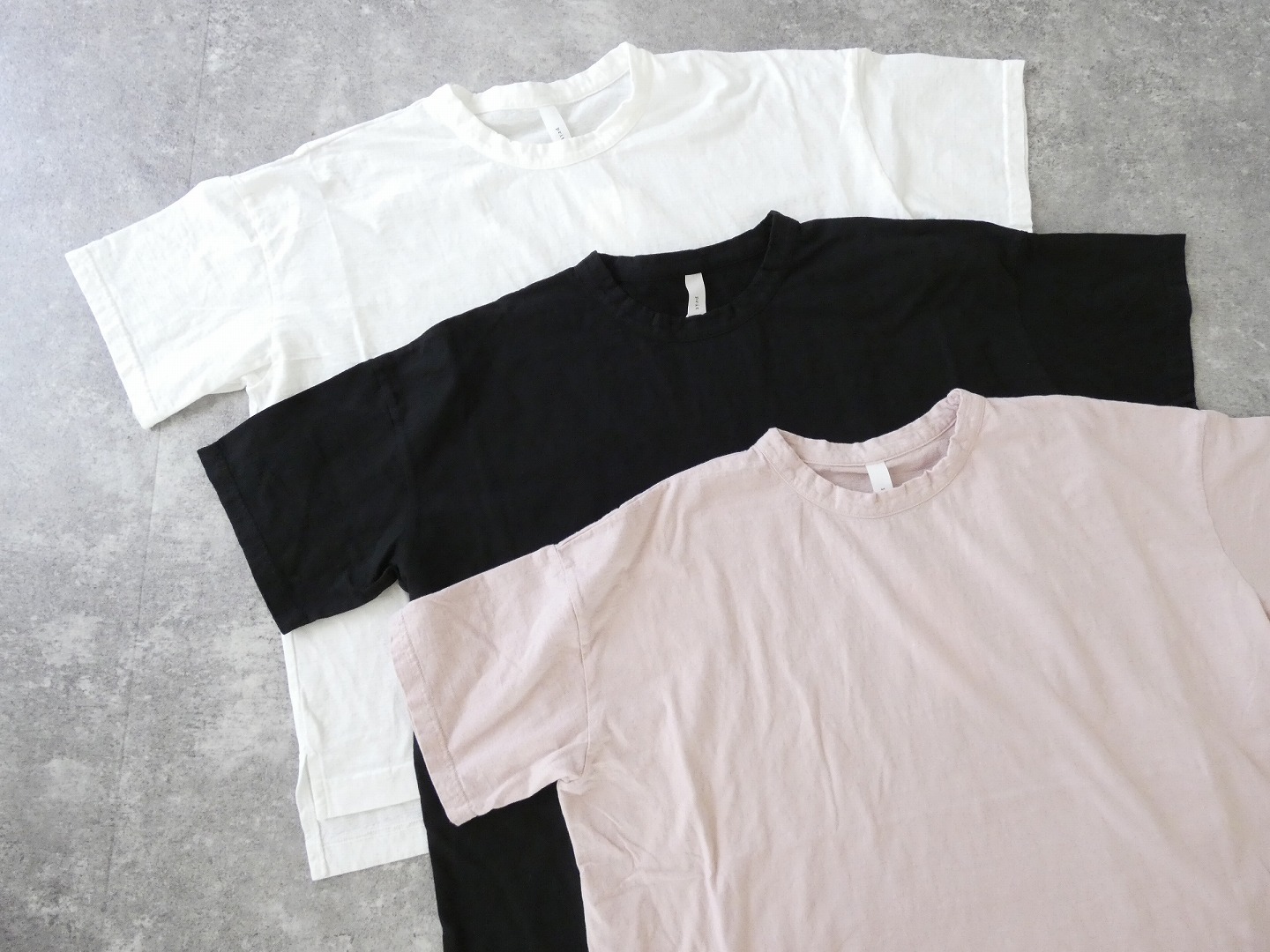 prit(プリット) 30/1リサイクルムラ糸天竺5分袖ワイドTシャツの商品画像8