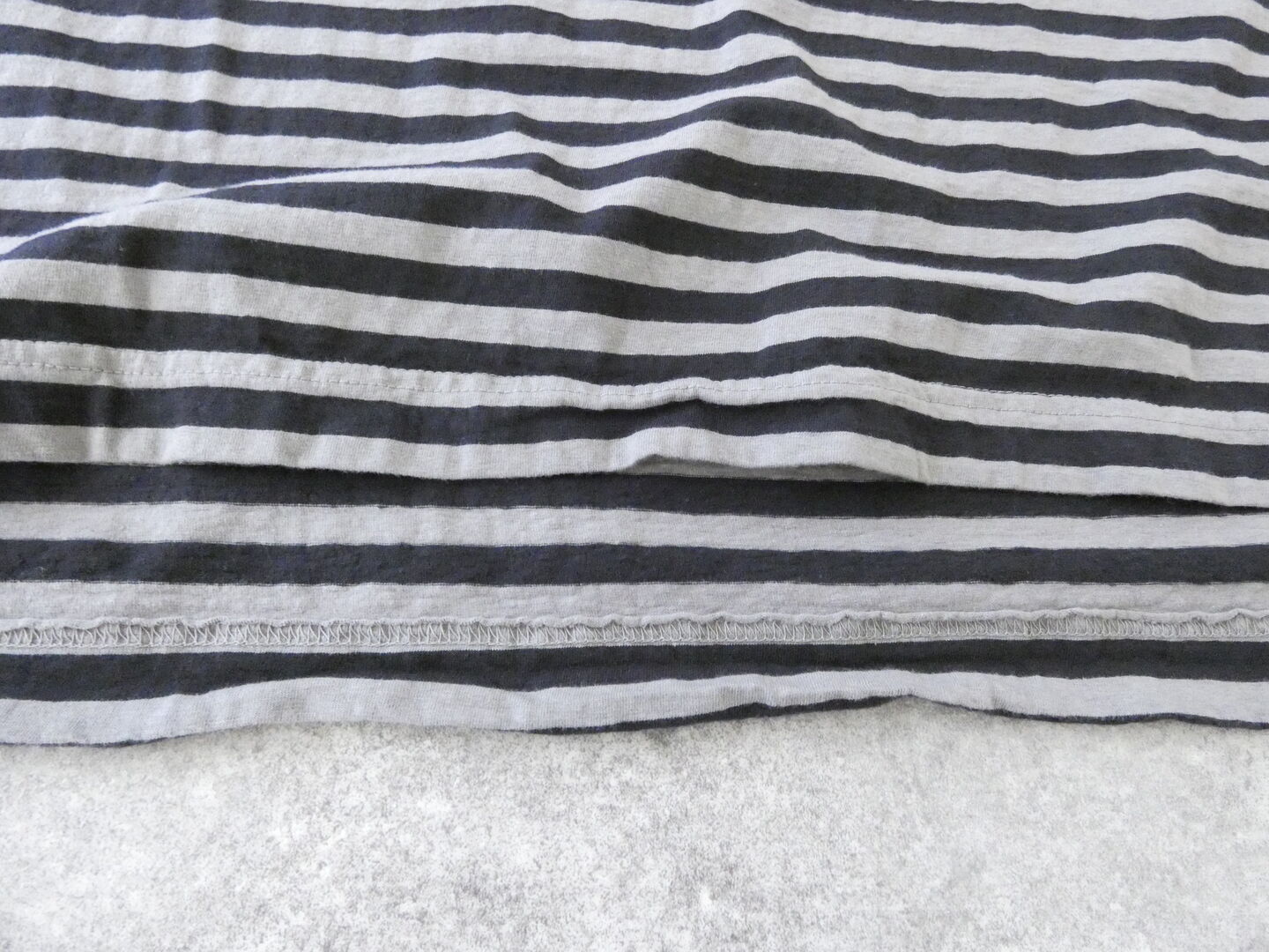 prit(プリット) 30/1リサイクルムラ糸天竺ボーダー5分袖ワイドTシャツの商品画像60