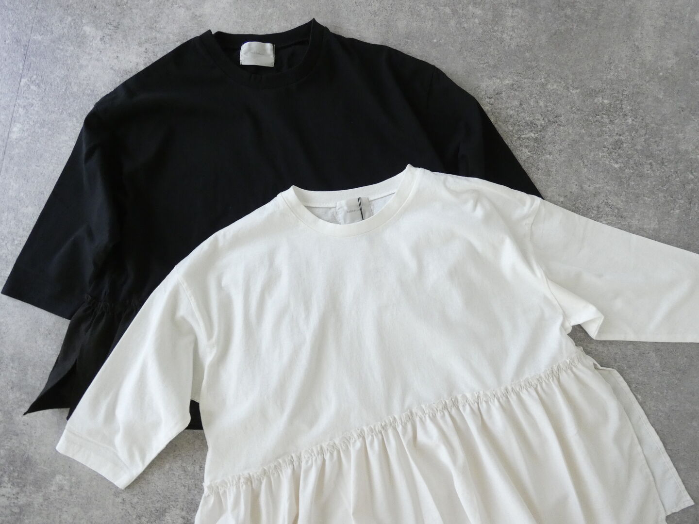 sabbatum(サバタム) BD30/1 天竺バイファブリックギャザーフリルプルオーバーの商品画像11