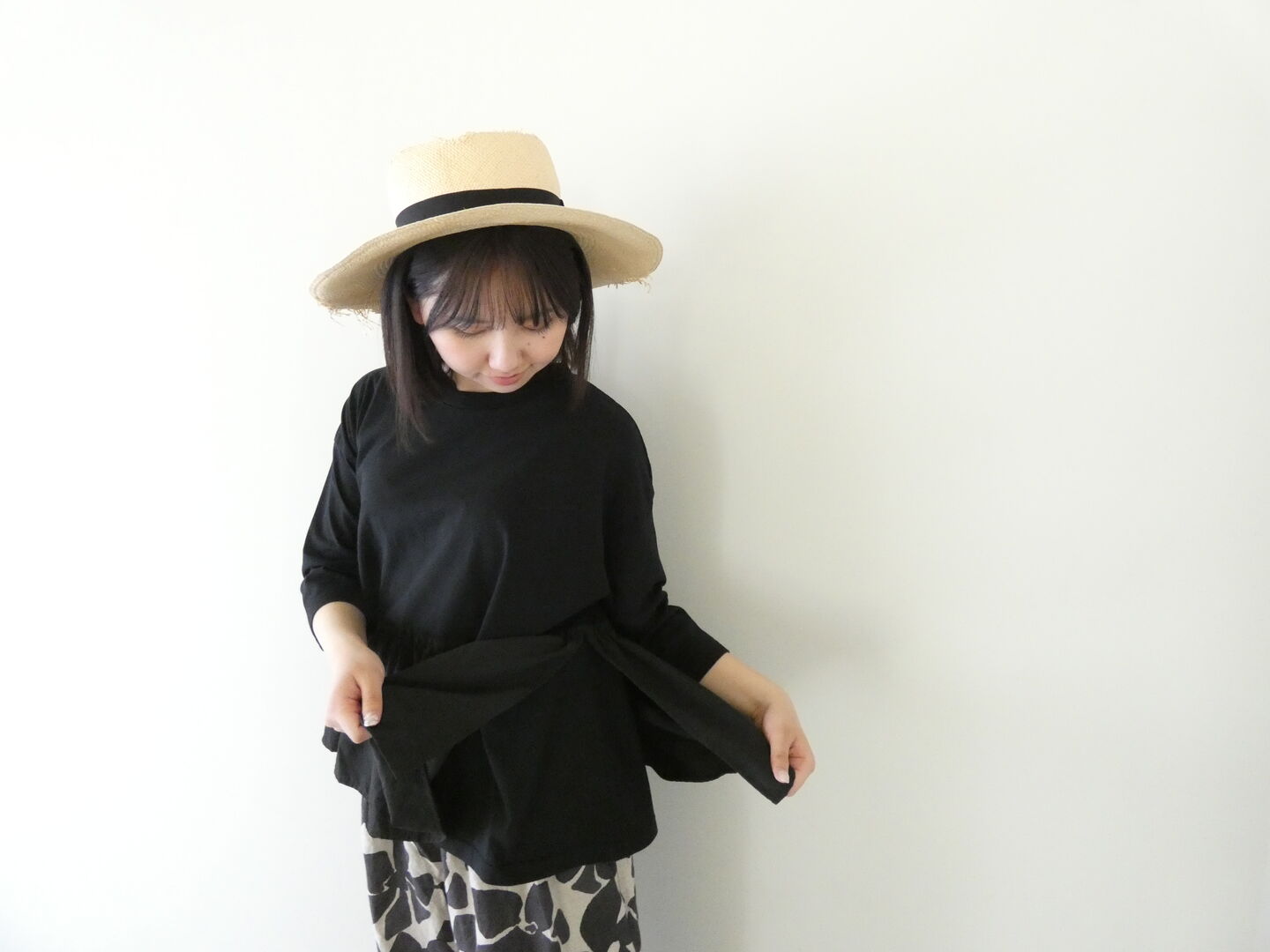 sabbatum(サバタム) BD30/1 天竺バイファブリックギャザーフリルプルオーバーの商品画像6