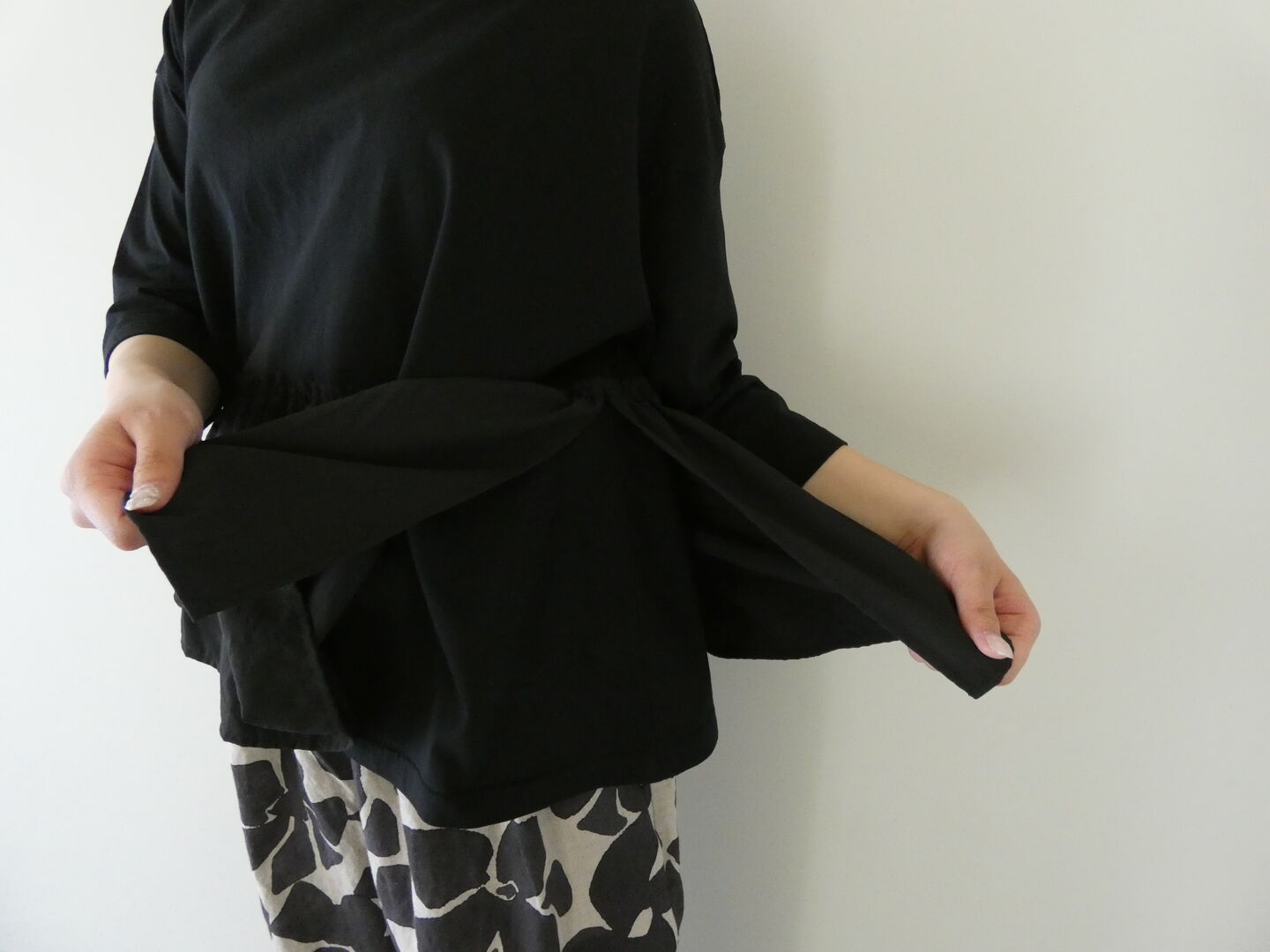 sabbatum(サバタム) BD30/1 天竺バイファブリックギャザーフリルプルオーバーの商品画像8