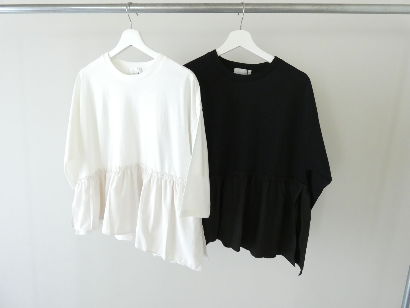 sabbatum(サバタム) BD30/1 天竺バイファブリックギャザーフリルプルオーバーの商品画像9