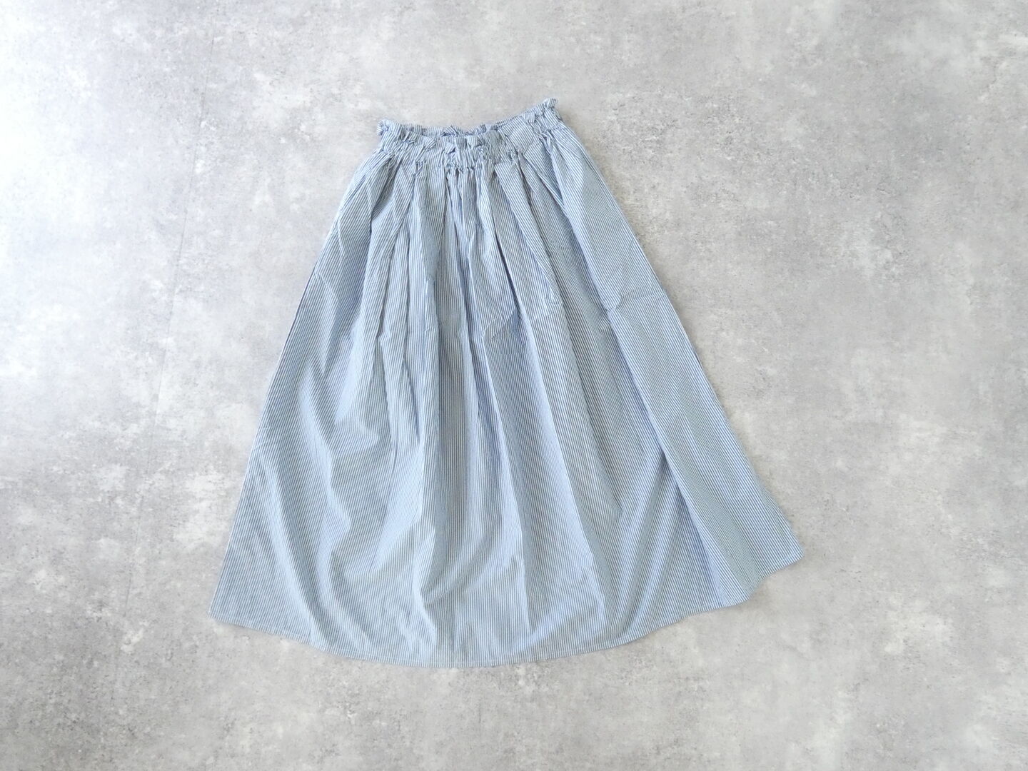 setten(セッテン) タイプライターワッシャーストライプタックフレアスカートの商品画像3