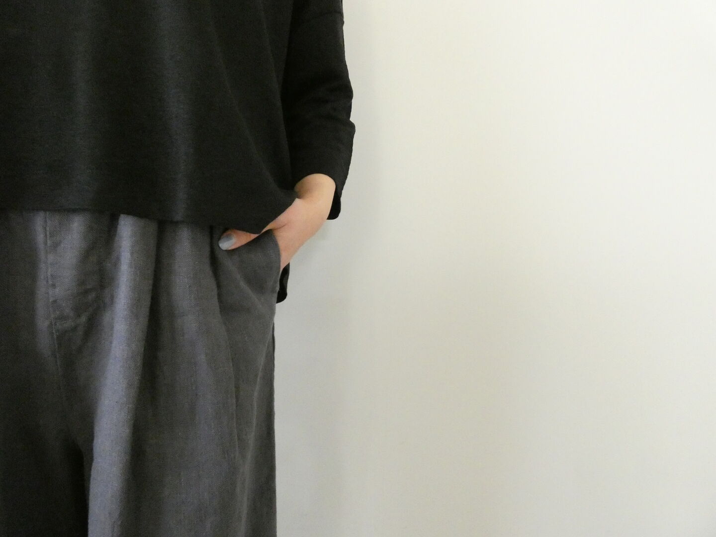 TRAVAIL MANUEL(トラバイユマニュアル) フレンチリネンツイル2タックトラウザーズの商品画像21